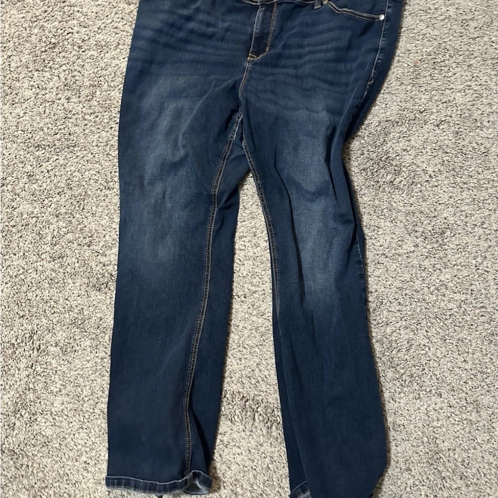 Torrid Dark Blue Straight Leg Jeans